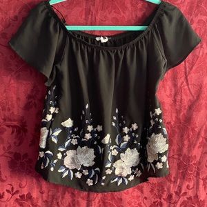 Flower crop top